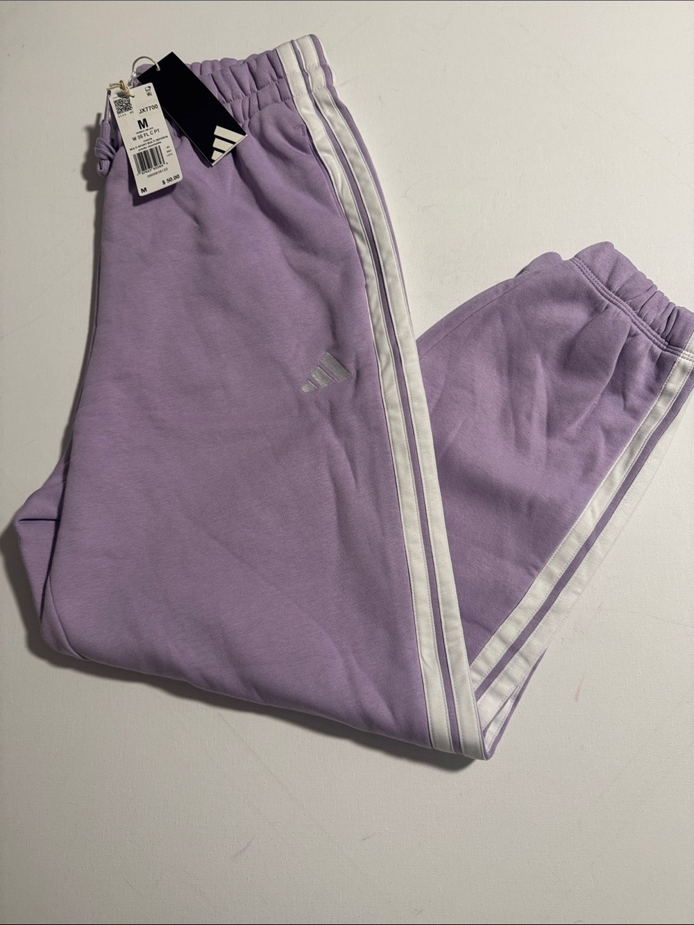 Adidas Joggers Sweatpants Womens Medium Purple